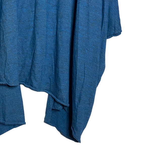 Chaser Oversized Kimono Open Front Cardigan Dolman Sleeves Heather Blue Small S - Picture 13 of 16